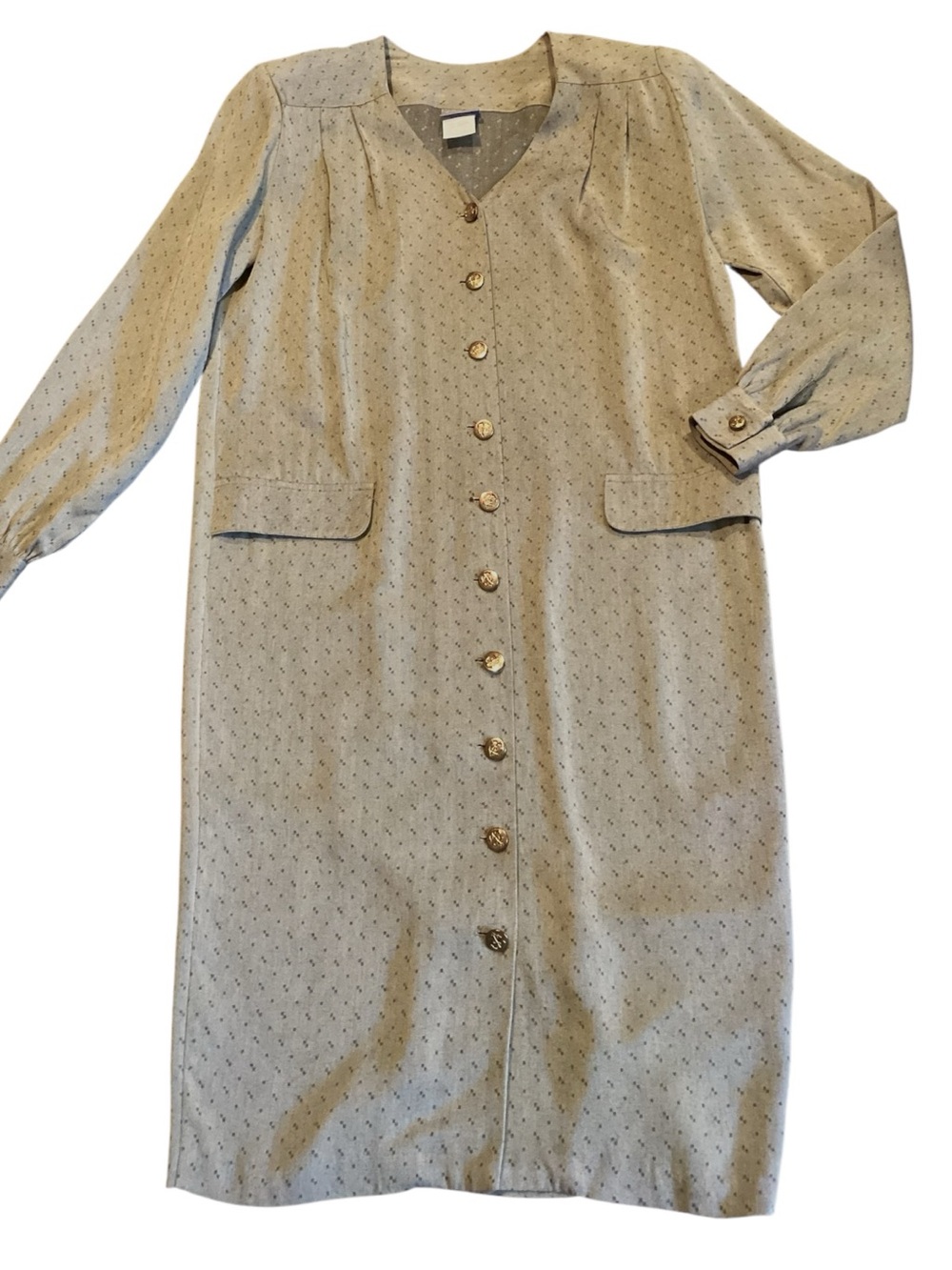 Rabbit Rabbit Rabbit Vintage 90s Rayon Button Front Midi Dress Size 10‎ - Picture 13 of 13
